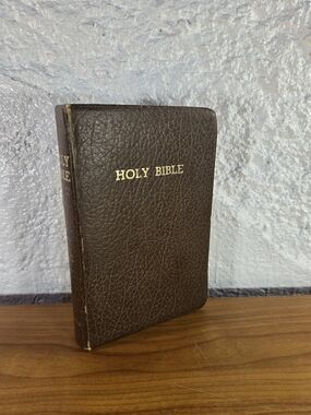 Vintage Holy Bible Red Letter Edition Zondervan 1976 Leather Bound King James